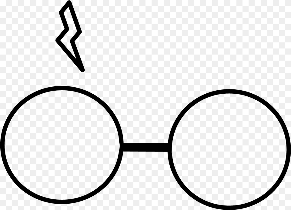 Hp Harrypotter Harry Potter Glasses Flash Hpflash Circle, Gray Free Transparent Png