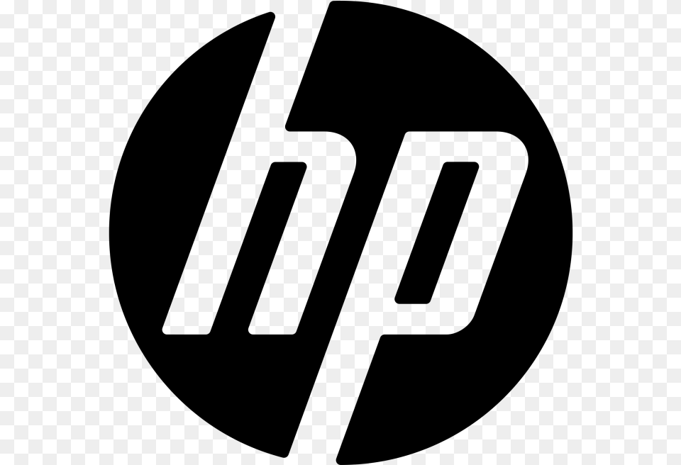 Hp Icon Black Hp Black Logo, Gray Png Image