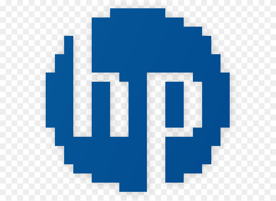 Hp Logo In Chicago Font Pixel Graphics, First Aid, Electronics, Hardware Png