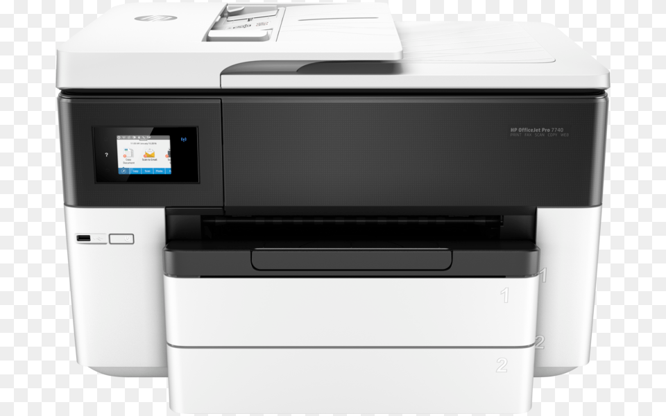 Hp Officejet Pro 7740 Wide Format All In One Printer Hp Officejet Pro, Hardware, Computer Hardware, Machine, Electronics Png Image