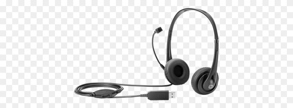 Hp Stereo Usb Headset, Electronics, Electrical Device, Microphone, Headphones Free Transparent Png