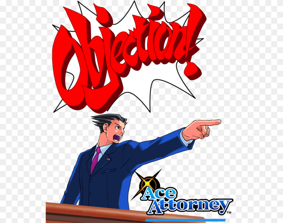 Hq Ace Attorney Ace Attorney Images, Publication, Book, Comics, Adult Free Transparent Png