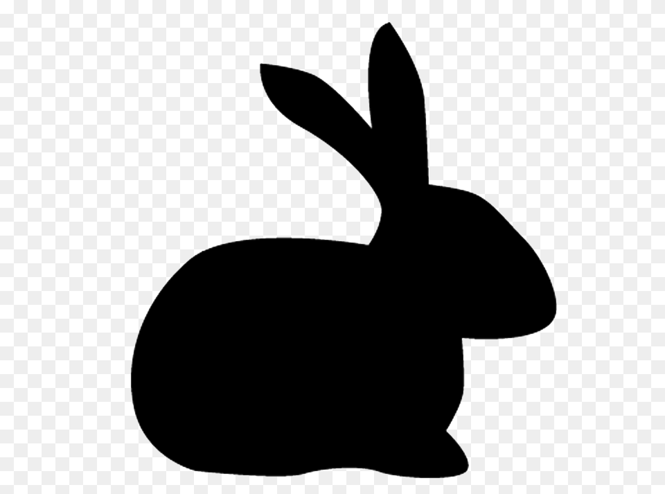 Hq Bunny Rabbit Silhouette Cutouts, Animal, Mammal, Smoke Pipe Png Image