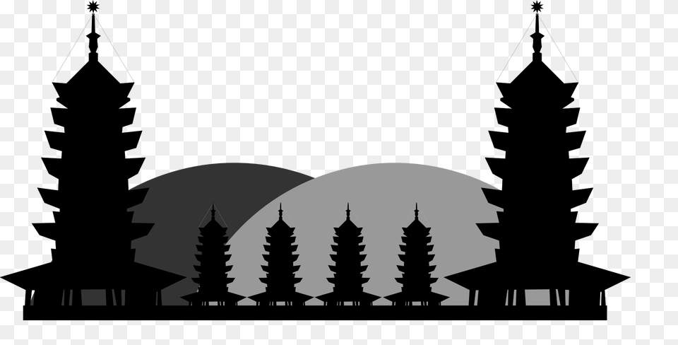 Hq China Transparent China Images, Silhouette, Stencil, Architecture, Building Free Png Download