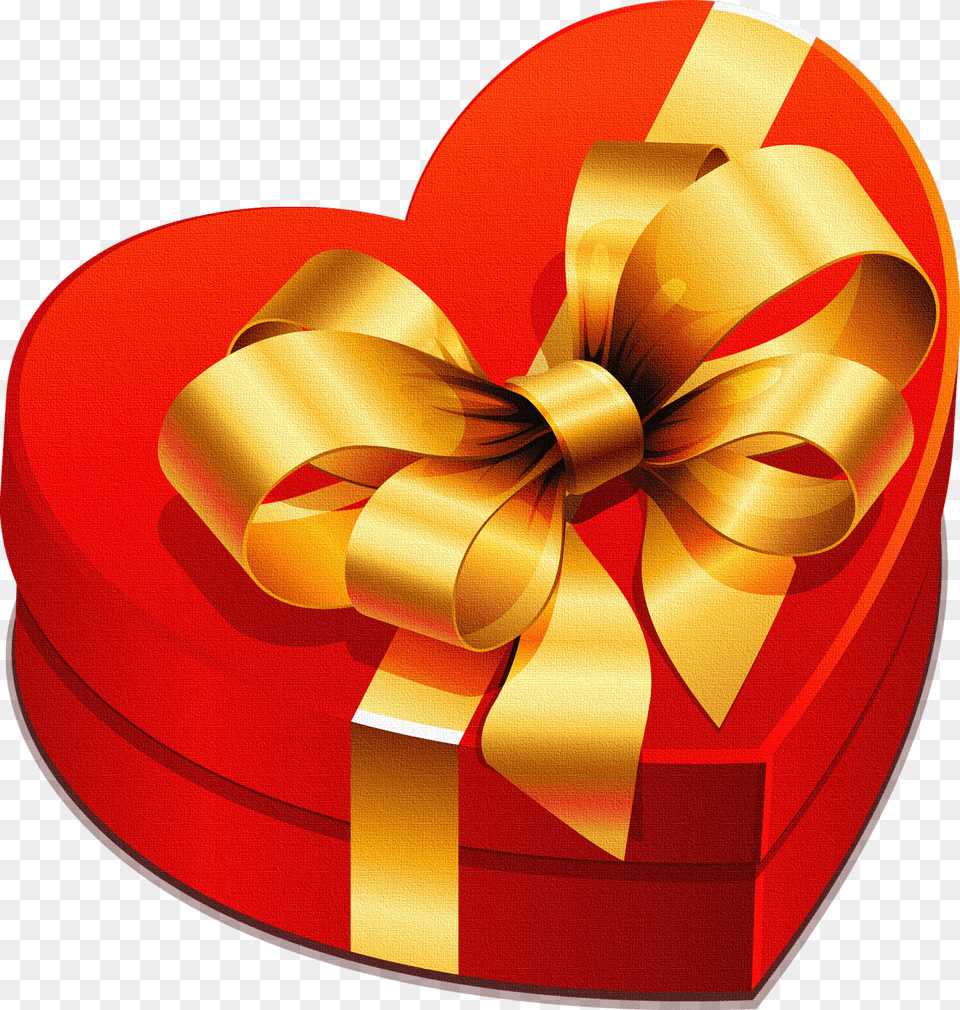 Hq Gift Birthday Box Christmas Images Heart Gift Clipart, Tape Free Png