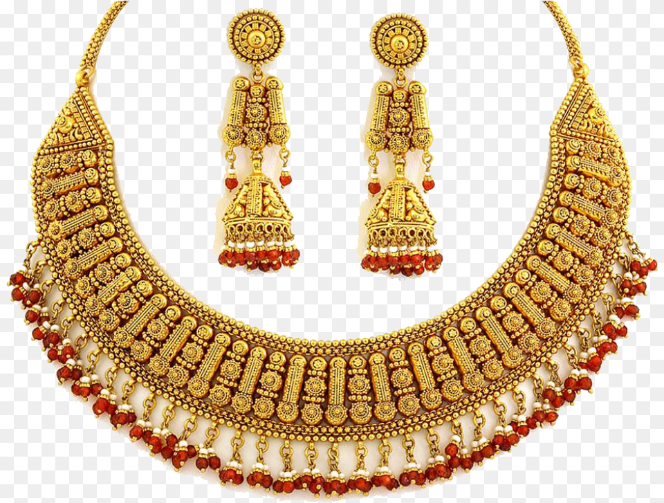 Hq Jewellery Transparent Jewellerypng Images Pluspng Gold Jewelry Set Designs, Accessories, Necklace, Earring, Female Free Png Download