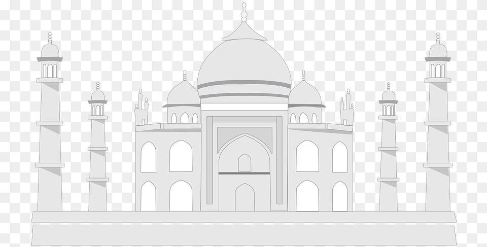 Hq Taj Mahal Taj Mahal Images Pluspng Taj Mahal White Background, Architecture, Building, Dome, Mosque Free Transparent Png