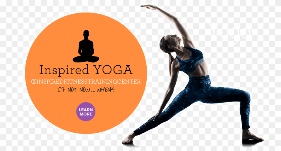 Hr Sliderslogoyoga2 Inspired Fitness Training Center, Adult, Working Out, Woman, Warrior Yoga Pose Png Image