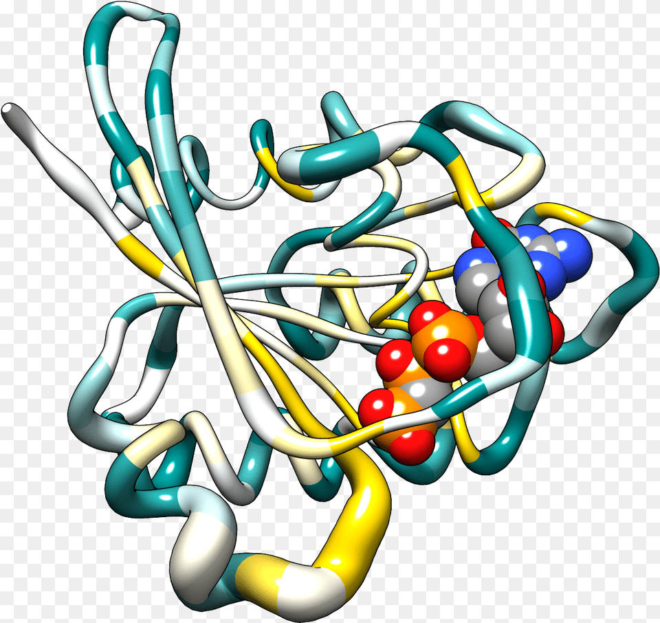 Hras Bfactor Worm Colored By Conservation Protein B Factor Chimera, Smoke Pipe, Art, Graphics, Sphere Png