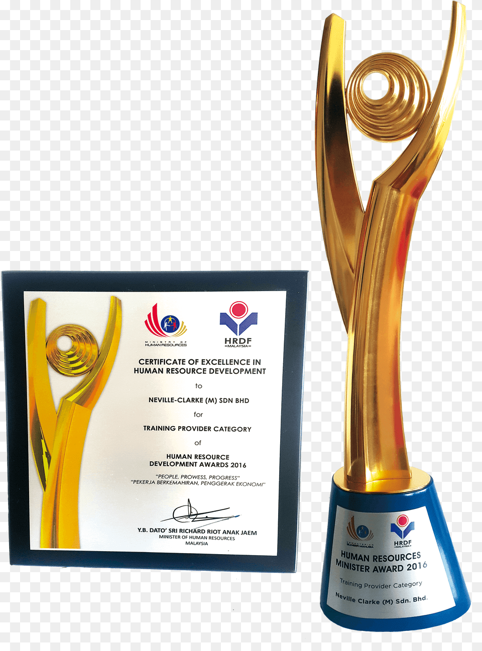 Hrd Awards Hrdf, Trophy, Business Card, Paper, Text Free Transparent Png