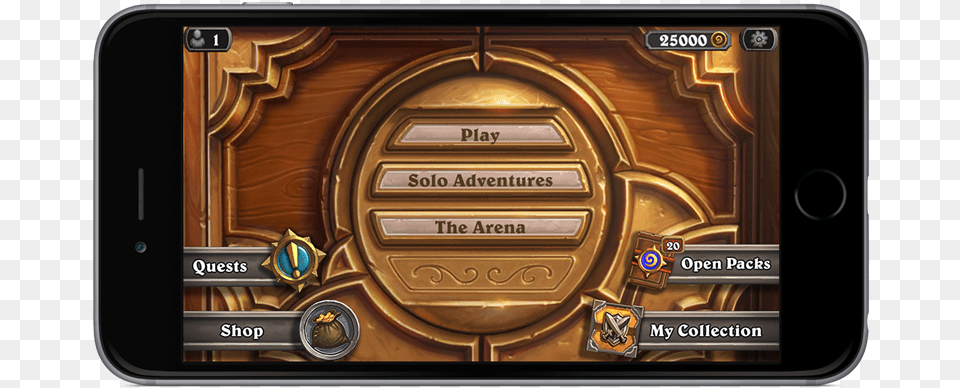 Hs On Phone 1 Hearthstone Mobile Menu, Electronics, Mobile Phone Png