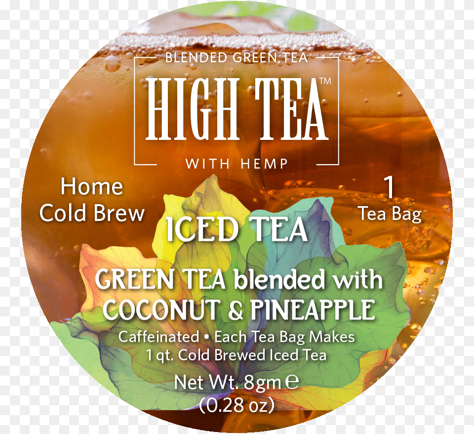 Ht 8gm Icedtea Round Greencoconut Cd, Advertisement, Poster, Disk, Dvd Free Png