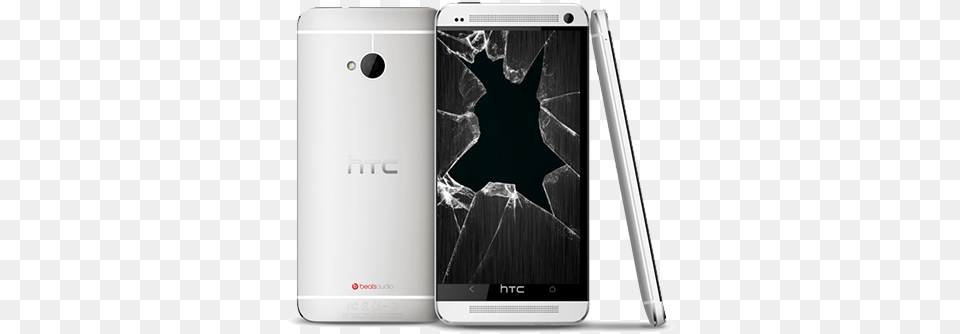 Htc One Cracked Screen Broken Screen, Electronics, Mobile Phone, Phone Free Png Download