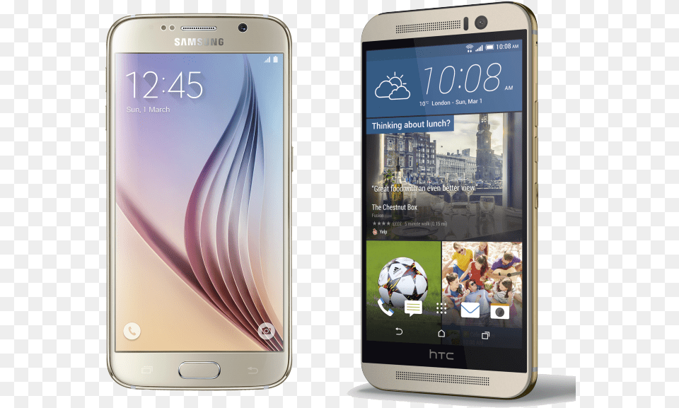 Htc One M9 Vs Samsung Galaxy S6 Samsung, Electronics, Mobile Phone, Phone, Ball Png