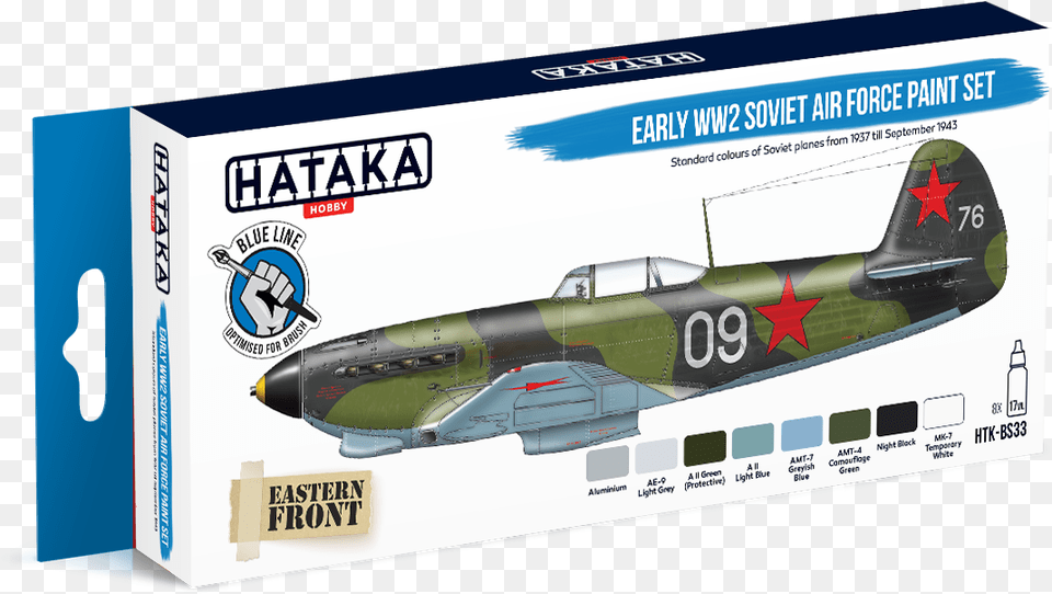 Htk Bs33 Early Ww2 Soviet Air Force Paint Set Hataka, Aircraft, Airplane, Transportation, Vehicle Png Image