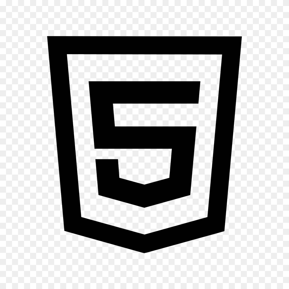 Html Icon, Gray Free Png