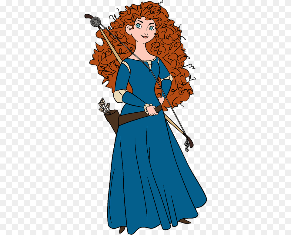 Http Disneyclips Comimagesnewb2brave Disney Brave Merida Clipart, Dress, Clothing, Person, Female Png Image