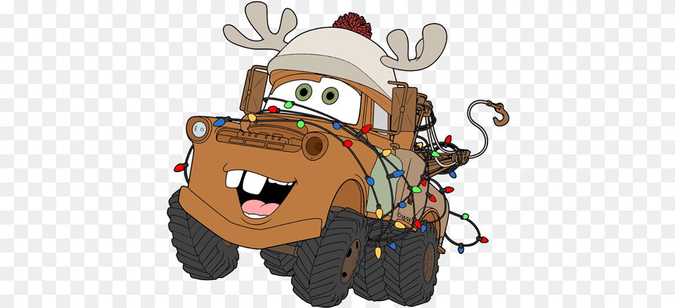 Http Disneyclips Disney Character Christmas Clipart, Bulldozer, Machine, Book, Comics Free Png Download