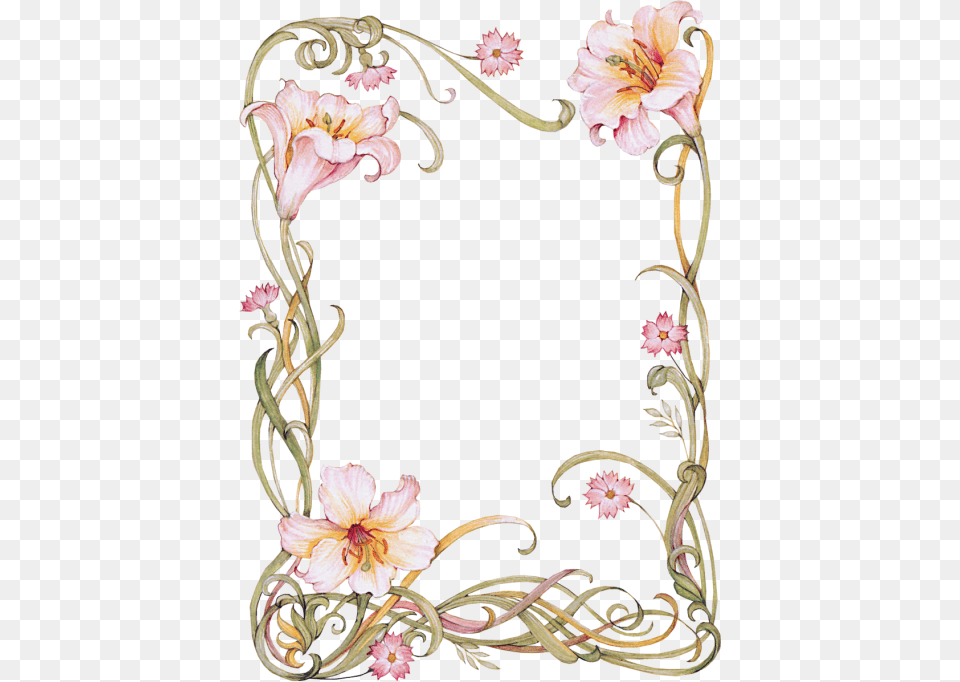 Http Dl Glitter Graphics Go To Glitter Floral Frame, Pattern, Art, Floral Design, Flower Free Transparent Png