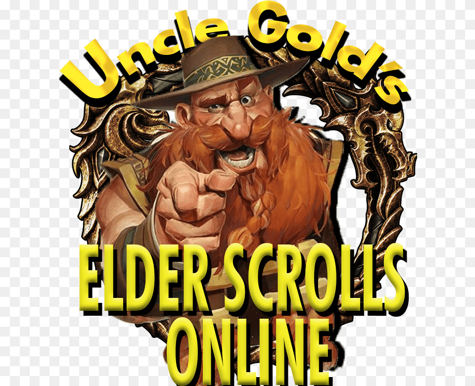 Http Elderscrollsonline Com Unclegold Eso, Publication, Book, Person, Man Free Png Download