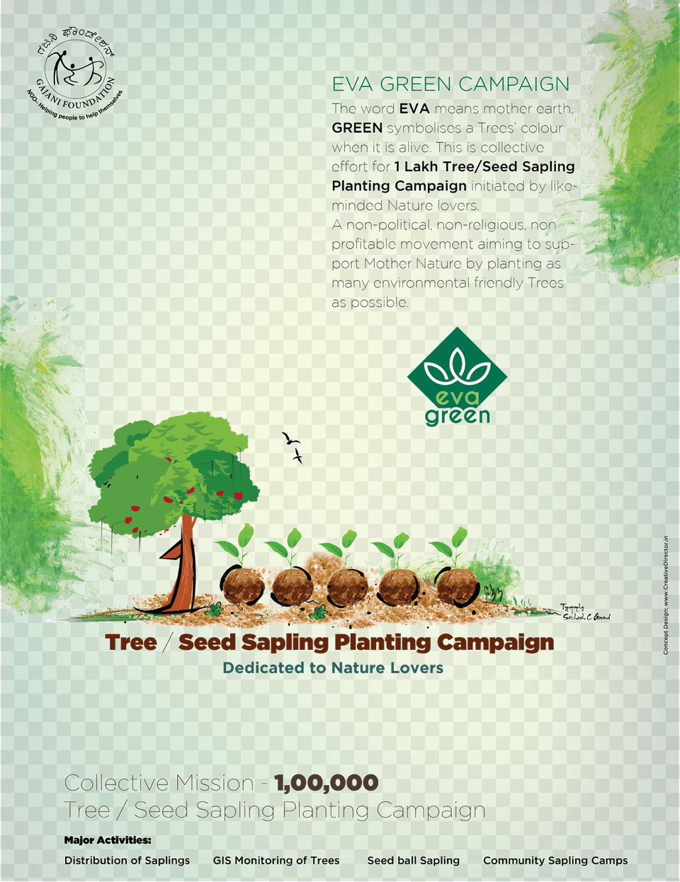 Http Evagreenindia Org Tree Planting Campaign Creative, Advertisement, Poster Png Image