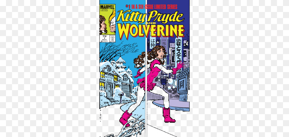 Http Firstcomicsnews Commarvel Comics Kitty Pryde And Wolverine, Book, Publication, Adult, Female Free Transparent Png