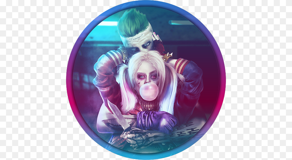 Http I Imgur Comhnbbbxb Suicide Squad Joker And Girl, Photography, Sphere, Person, Face Free Png