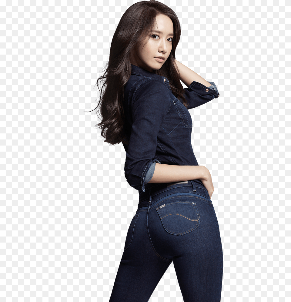 Http I Imgur Comrwcptzz Im Yoon Ah Hot Yoona Lee Jeans, Blouse, Pants, Clothing, Female Png Image