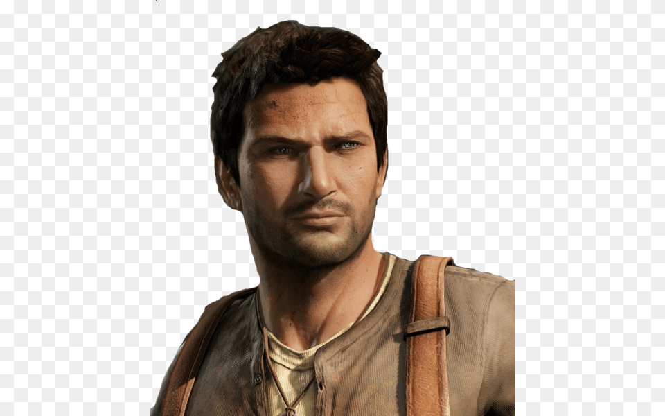 Http Noelshack Nathan Drake Uncharted Among Thieves Nathan, Portrait, Photography, Person, Neck Png Image