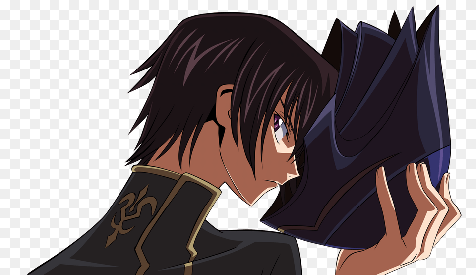 Http Noelshack 4665 Render Lelouch With Code Geass Lelouch Takes Off Mask, Book, Comics, Publication, Anime Png Image