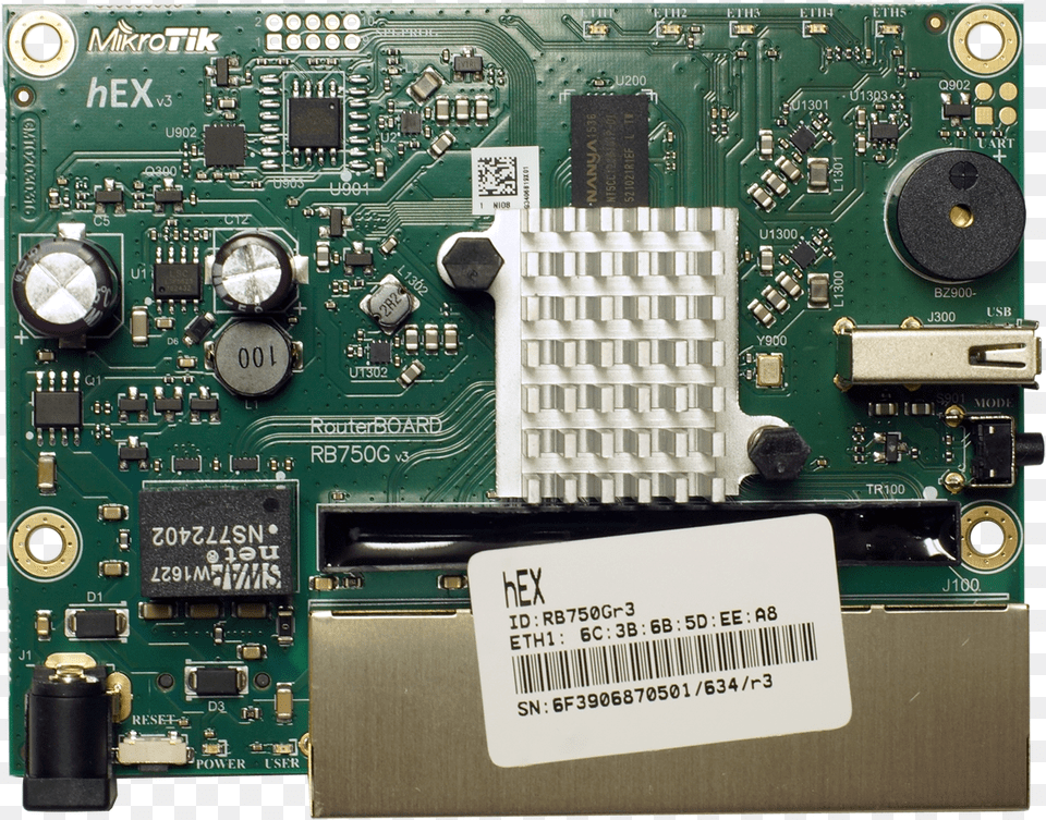 Http Roc Noc Comimagesdrb750gr3 L 1200px Rb750gr3 Hex, Computer Hardware, Electronics, Hardware, Printed Circuit Board Png