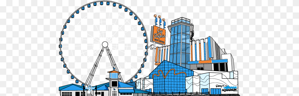 Http Tourist Attraction Cartoon, Machine, Wheel, Amusement Park, Fun Free Png