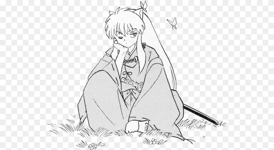 Https 40 Media Tumblr Com9073a34de67 O1 Inuyasha Black And White, Book, Comics, Publication, Adult Free Png Download