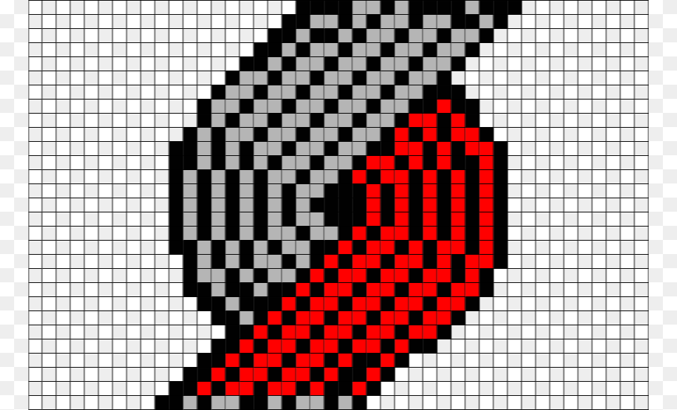 Https Cdn Shopify Trail Blazers Pixel Art Logo Blazers Logo Pixel Art, Pattern, Qr Code, Graphics Free Png Download
