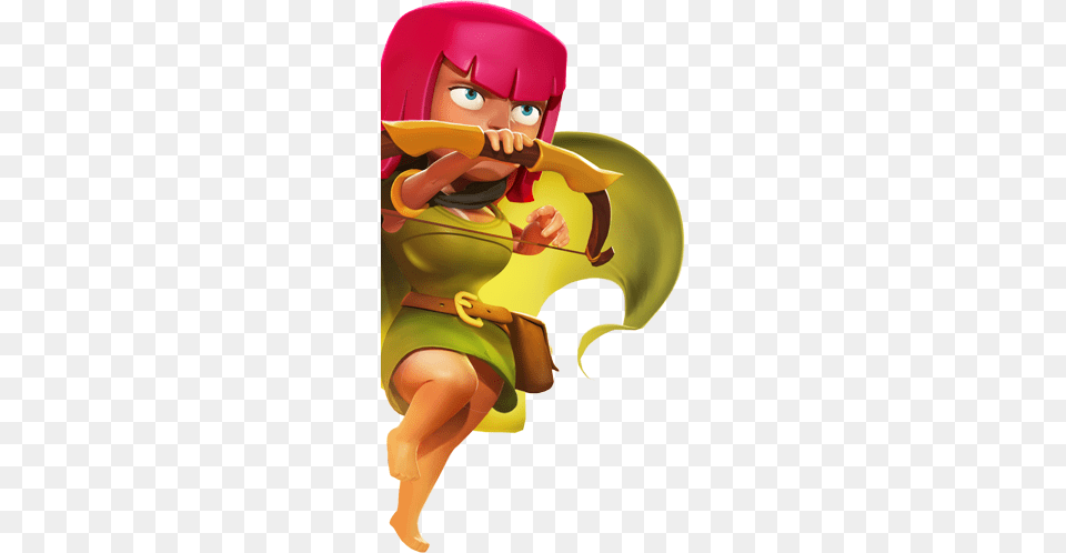 Https Forum Content Supercell Com401archer Clash Of Clans Archer, Baby, Person, Face, Head Free Transparent Png