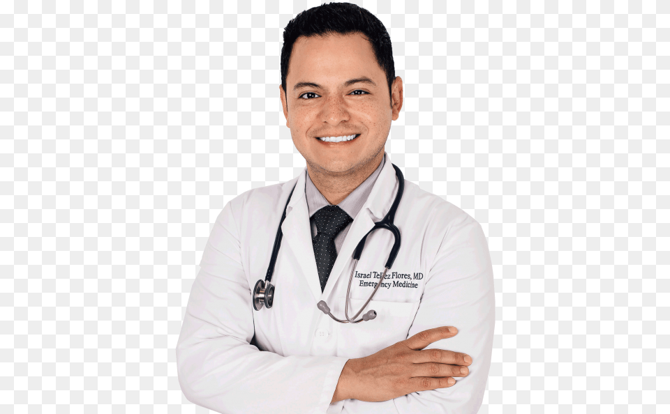 Https Laredoemergency Comwp Flores 1 Doctors Coat Emergency Room, Clothing, Lab Coat, Accessories, Person Free Transparent Png