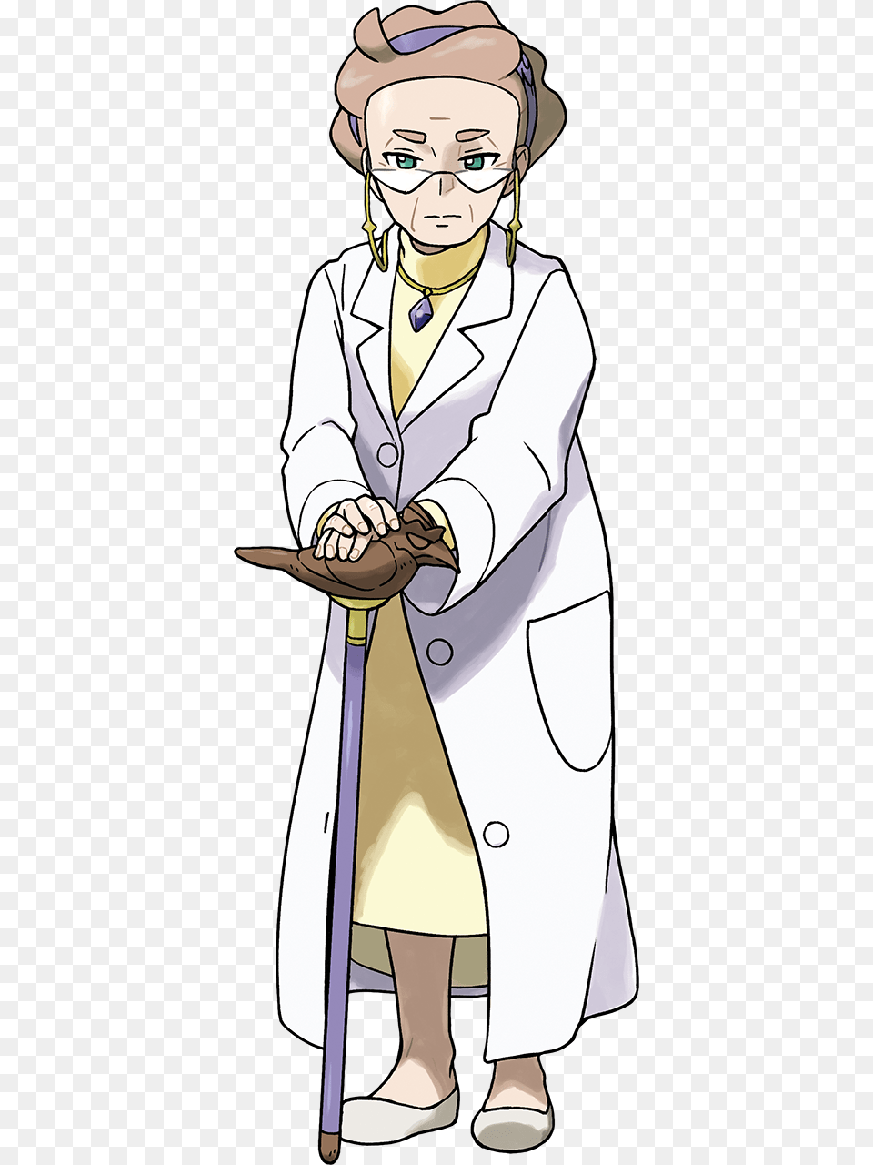 Https Static Tvtropes Magnolia Pokemon Professor Magnolia, Clothing, Coat, Lab Coat, Adult Free Png