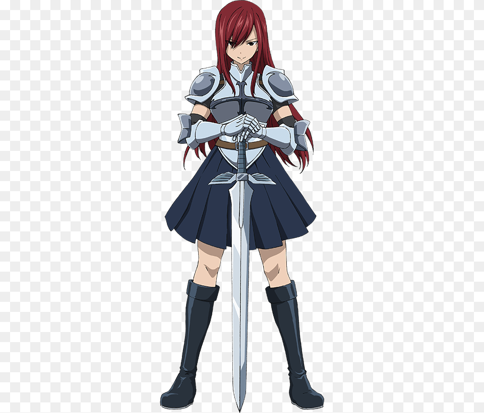 Https Static Tvtropes Orgpmwikipubimages Fairy Tail Erza Scarlet, Book, Comics, Weapon, Sword Free Transparent Png