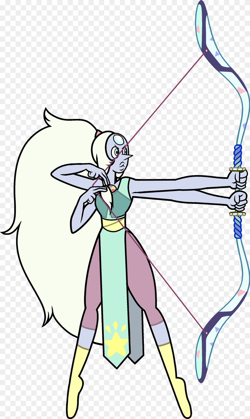 Https Static Tvtropes Orgpmwikipubimages Steven Universe Opal Fighting, Archer, Archery, Bow, Weapon Free Transparent Png