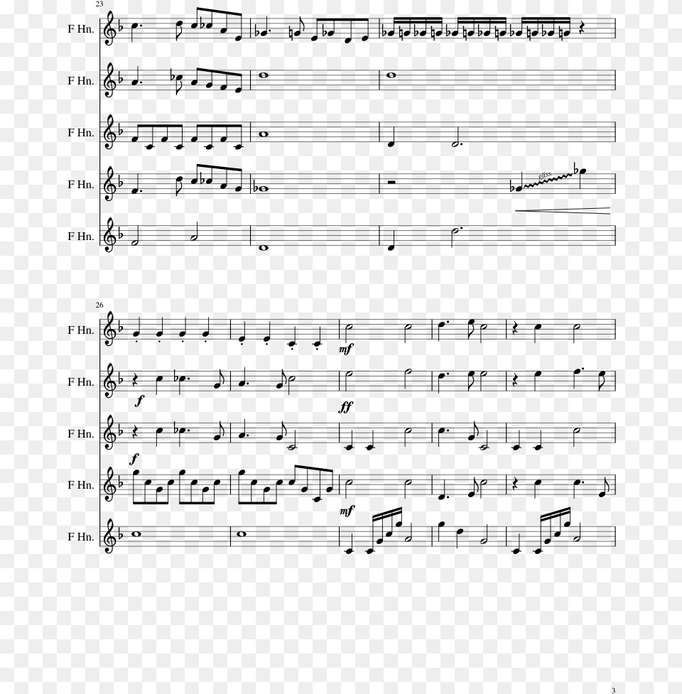 Httyd Sheet Music 3 Of 10 Pages Music, Gray Free Png