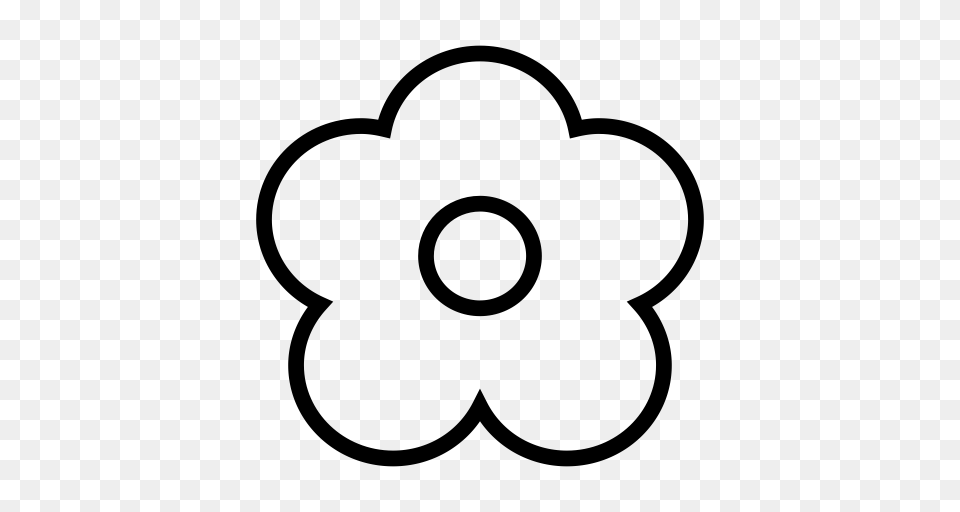 Hua Flower Happy Icon With And Vector Format For, Gray Free Png