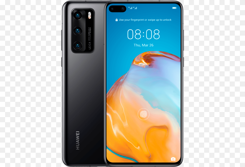 Huawei P40 Pro Black, Electronics, Mobile Phone, Phone, Iphone Free Transparent Png