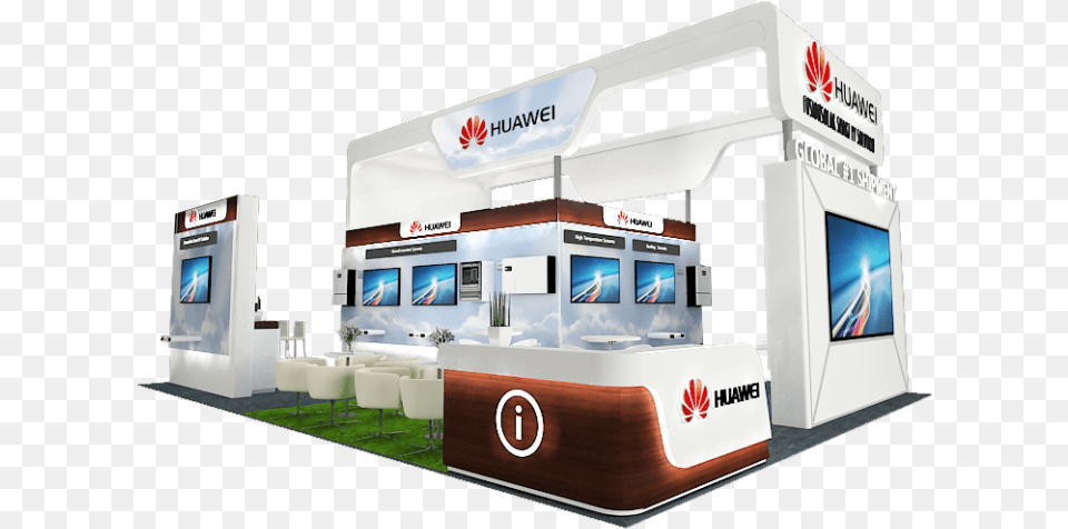 Huawei Showcases Fusionsolar At Dubai Solar Show In Car Dealership, Kiosk, Computer Hardware, Electronics, Hardware Png