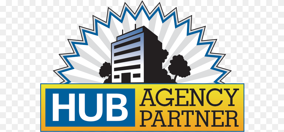 Hub Agency Partner Icon Graphic Design, City, Advertisement, Neighborhood, Poster Free Png Download