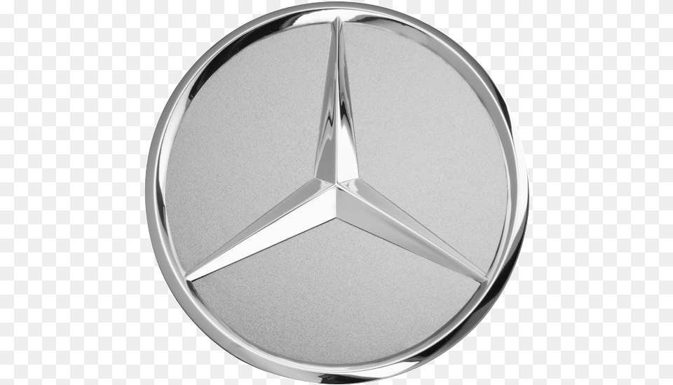Hub Cap Raised Star Titanium Silver Emblem, Symbol, Logo Free Png