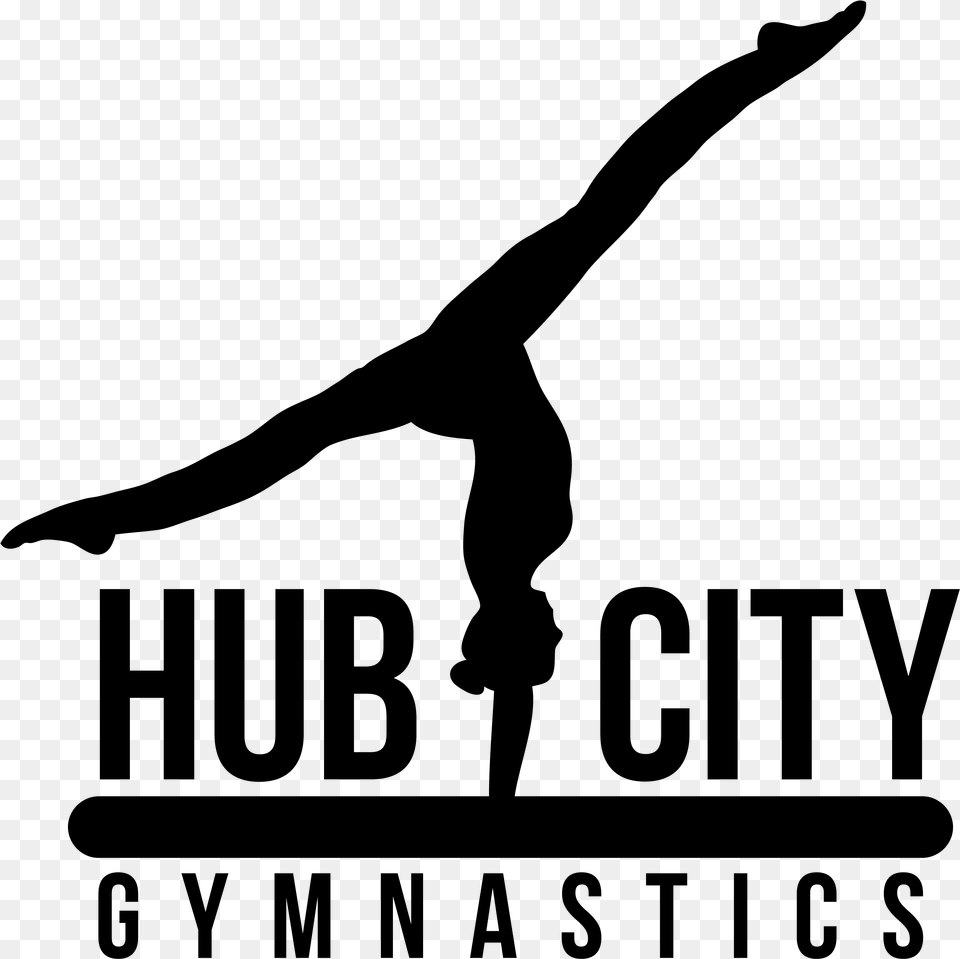 Hub City Gymnastics Silhouette, Gray Png