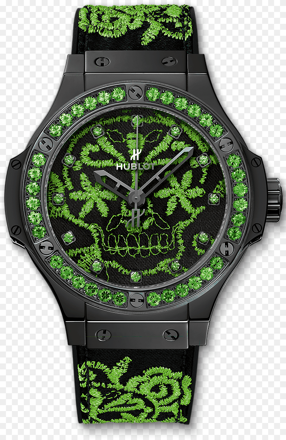 Hublot Broderie Sugar Skull, Arm, Body Part, Person, Wristwatch Free Transparent Png