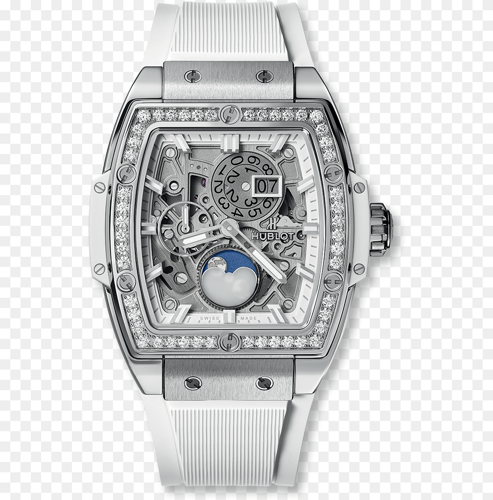 Hublot White Diamond, Arm, Body Part, Person, Wristwatch Png Image