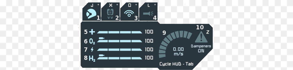 Hud Space Engineers Wiki Fandom Measuring Instrument, Scoreboard, Gauge, Text Free Png Download