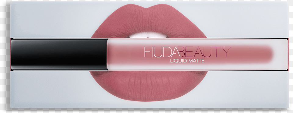 Huda Beauty Liquid Matte Lipstick Gossip Girl, Cosmetics, Body Part, Mouth, Person Png Image